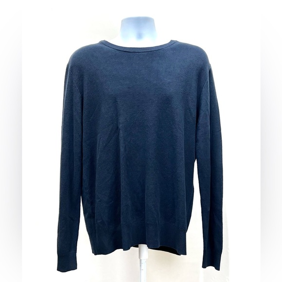 SLATE & STONE Men’s navy blue crew neck sweater size L - Picture 9 of 13
